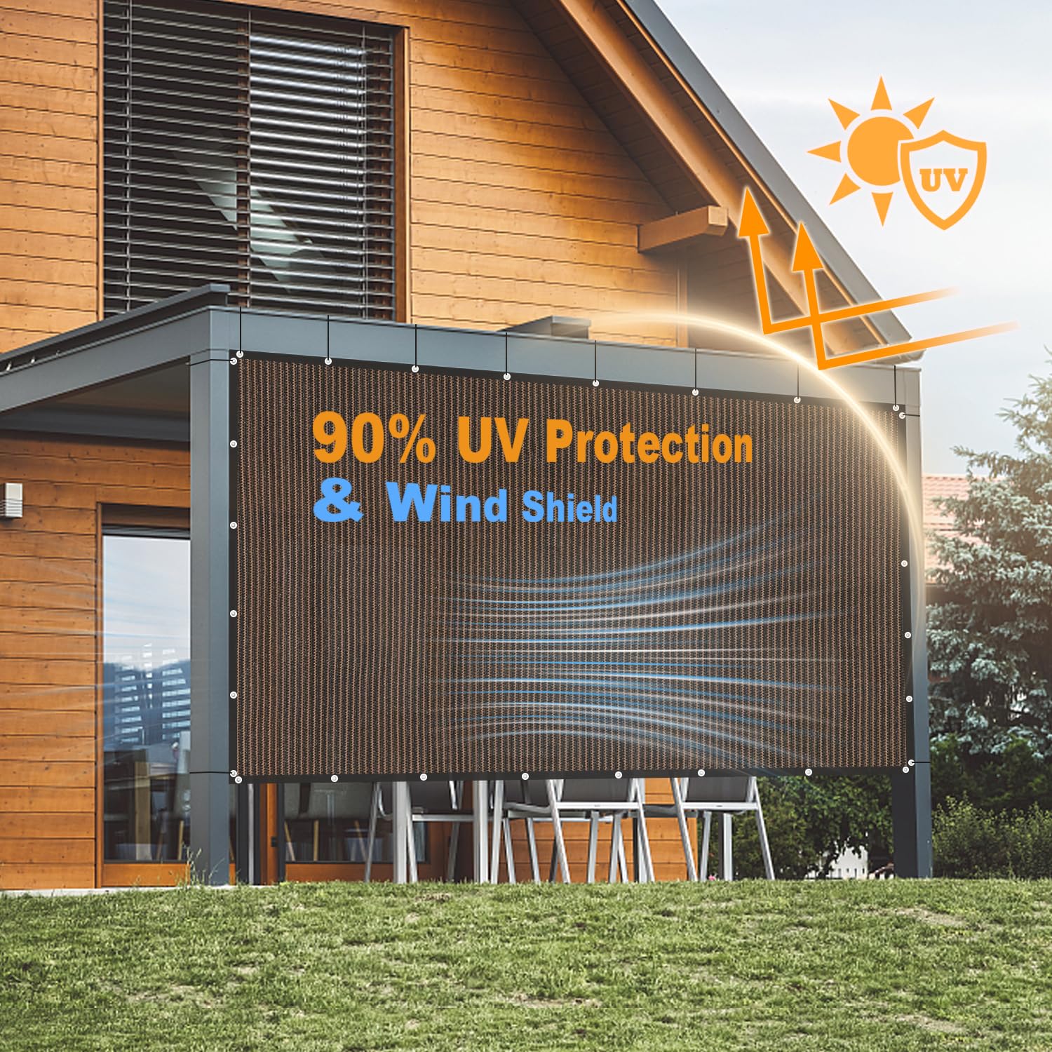 Amazon.com : VICLLAX 90% Shade Fabric Sun Shade Cloth Privacy